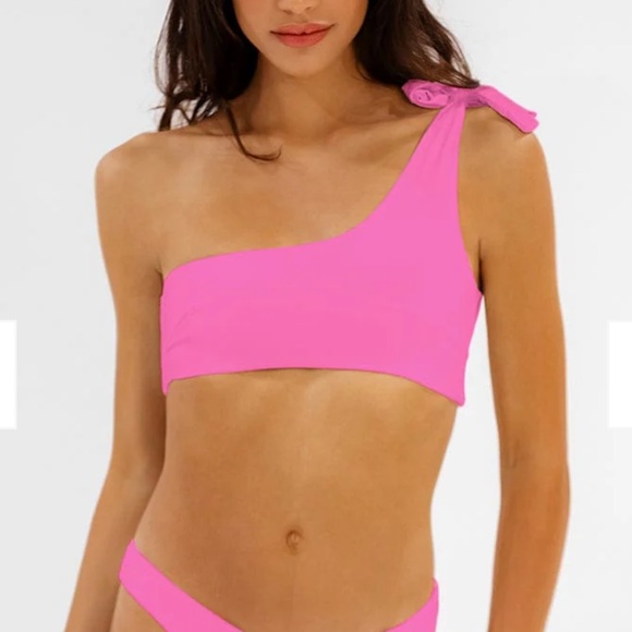 ALT Swim Sofia Over Shoulder Top Pink - Picture 3 of 6